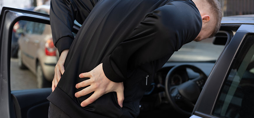 patient needing herniated disc treatment in Tarrytown for auto accident injury relief