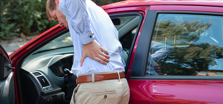 patient needing hip pain treatment in Tarrytown after an auto accident