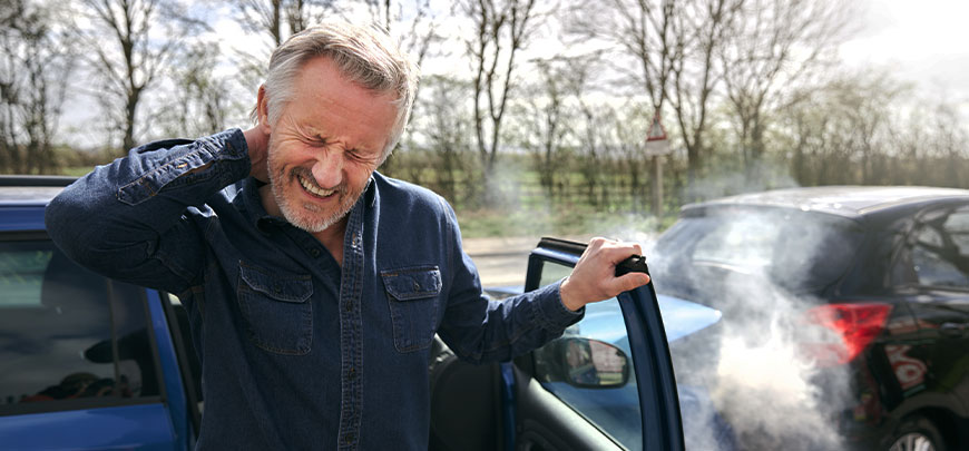 patient needing pinched nerve treatment in Tarrytown after an auto accident