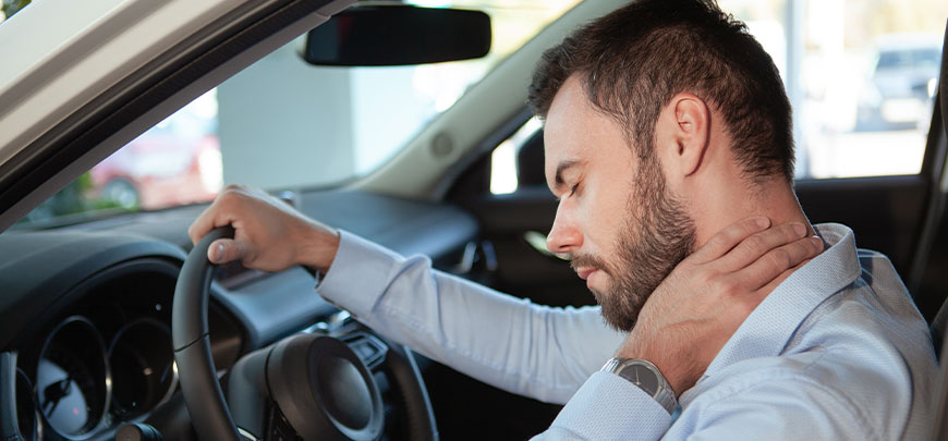 patient needing whiplash treatment in Tarrytown after an auto accident