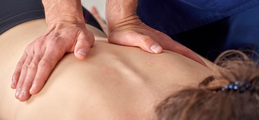patient receiving diversified technique in Tarrytown for auto accident injury relief